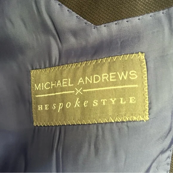 HSS x Michael Andrews Bespoke Classic Navy Blue Blazer – Brand New - Picture 4 of 7